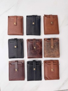 Genuine Leather <b>Men's</b> <b>Wallet</b> New Designer Minimalist Snap Closure <b>Wallet</b> Real Leather Fashion Cash <b>Credit</b> <b>Card</b> Holder Daily Use - Product Image 6