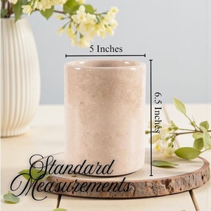 Portautensilios de Mármol Sólido, Piedra Natural con Acabado Liso, Organizador de Almacenamiento Resistente para Encimera de Cocina, Diseño Elegante y Duradero - Product Image 6