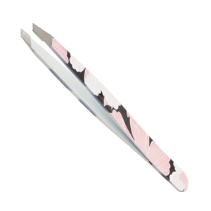 Pinzas para Cejas Profesionales de Acero Inoxidable con Punta Inclinada y Plana para Depilación - Product Image 1