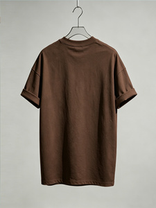 เสื้อยืดคอกลมโอเวอร์ไซส์แบบยูนิเซ็กซ์ แขนสั้น ทรงหลวม พิมพ์ลายแบบซับลิเมชั่นตามสั่ง ขายส่งจำนวนมาก พร้อมดีไซน์ทำสีเอซิดวอช - Product Image 2