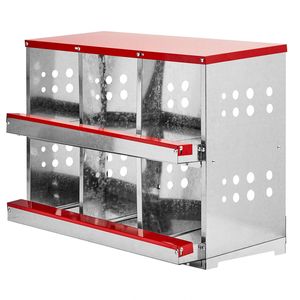 Nido per Galline Ovaiole a 6 Scomparti Estraibile, Tipo A e Tipo H, per Pollaio da Fattoria con Cesto Porta Uova - Product Image 3