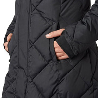 Manteau long matelassé pour femme, très tendance, style vintage, en nylon, imperméable, avec capuche, coupe oversize.