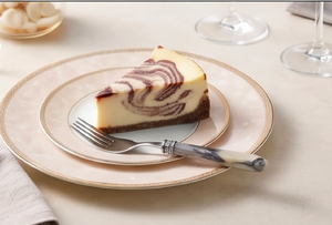 Elegant Silver Cutlery <b>Set</b> Stainless Steel With Cream And <b>Grey</b> Marble Handle Stylish Flatware For <b>Dining</b> <b>Table</b> And Kitchen - Product Image 5