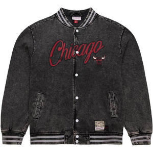 Chaqueta Varsity Letterman Personalizada de Alta Calidad con Estampado Personalizado, Lavada al Ácido, 100% Algodón, Exterior y Mangas de Felpa - Product Image 1