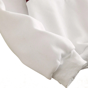 Polo à manches longues en tricot pour homme, blanc et rouge, style décontracté - Product Image 4