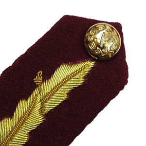 แผ่นปะติดปกเสื้อสีแดงเลือดหมู พร้อมลายปักสีทอง สำหรับเครื่องประดับยูนิฟอร์ม ผลิตโดย Gorgets จากประเทศปากีสถาน - Product Image 6