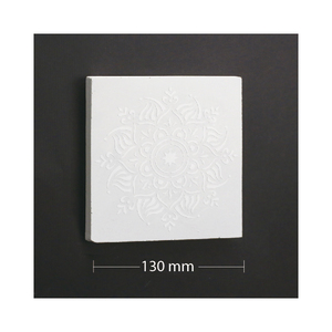 Bebox DIY Wall Tile Decor Kit White 108x108x8mm Cement Mold Craft Set For Home Decor Gift Making - Product Image 3