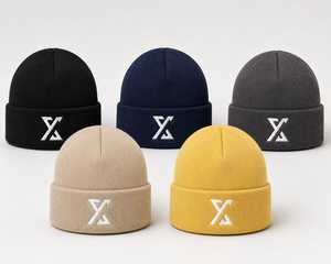 Gorro de Punto Vintage Premium para Invierno, Unisex, con Borde Plegado, Acrílico Suave, Acanalado, con Logotipo Personalizado, para Viaje - Product Image 3