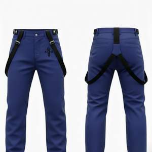 Pantalones de Esquí para Hombre de Nueva Calidad, 100% Poliéster, Teñido Liso, Impermeables, con Aislamiento de Forro Polar, Cierre Personalizado por RIVIAN ATLANTIC - Product Image 1
