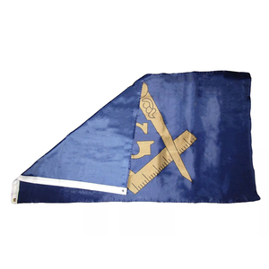 Drapeaux Maçonniques Personnalisés Brodés de Qualité Supérieure 2026 – Nouveaux Bannières Maçonniques Bleues et Or Bronze pour Maison – Broderie de Drapeaux Maçonniques - Product Image 5