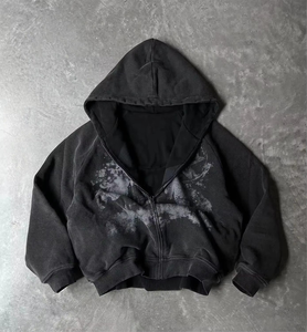 Las Mejores Sudaderas con Capucha para Hombre de Tela Suave con Impresión DTG, Sudaderas con Capucha de Calidad Portátiles para Hombre con Impresión 3D en Relieve, Personalizables con Impresión de Espuma y Lavado Ácido - Product Image 1