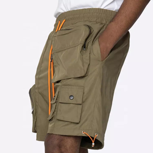 Wholesale Solid Color Breathable Quick Dry Eco-Friendly Waterproof Canvas 100% Cotton Summer Multi-Pocket <b>Cargo</b> <b>Shorts</b> <b>Men</b> - Product Image 6
