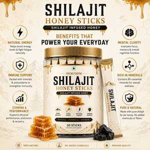 Miel de Shilajit Traditionnel 30 Sachets 100% Naturels – Bâtonnets de Miel de Shilajit pour le Bien-être et l'Énergie - Product Image 3