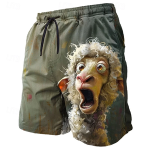 Divertidos Shorts de Playa con Estampado de Pollo Kung Fu, Moda de Verano para Hombres y Niños, Shorts de Baño Casuales con Estampado 3D de Animales, Talla Grande - Product Image 2