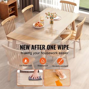 Telo Protettivo Impermeabile in PVC Spesso 1,5 mm Trasparente 460 x 1232 mm per Mobili da Cucina e Superfici di Lavoro - Product Image 4