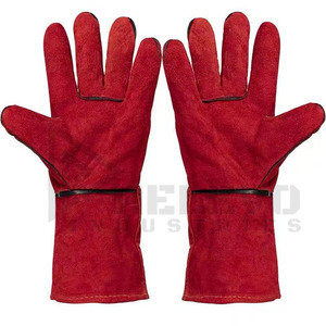 Soft Leather Working <b>Gloves</b> Heat Resistant Durable Safety <b>Gloves</b> for Welding Construction Farming and Industrial Protection - Product Image 2