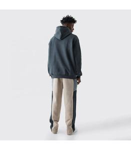 Respirant Coton Biologique 360Gsm Baggy Polaire Surdimensionné À Capuche Jogger Ensemble Hiver Hommes 2 Pièces Survêtement - Product Image 2