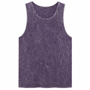 <b>Men's</b> O-Neck Sleeveless <b>Tank</b> <b>Top</b> Solid Color Washed <b>Knitted</b> Casual Fit Acid Wash <b>Men</b> <b>Tank</b> <b>Top</b> Solid Design 100% Cotton - Product Image 1
