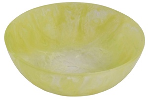Resin Salad <b>Bowl</b> Green White Swirl Marble Pattern Round Fruit <b>Snack</b> <b>Bowl</b> Polished Lightweight Modern Luxury Design for Party Use - Product Image 2