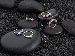 Anillo de Plata de Ley con Piedra de Nacimiento, Anillo Familiar, Anillo Personalizado, Joyería para Mujer, Regalo de Cumpleaños, Elegante y a la Moda - Product Image 5