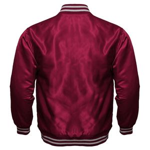 Men's High-Quality Embroidered Satin Jackets Oversize Winter Clothing with Light <b>Fabric</b> - Product Image 2