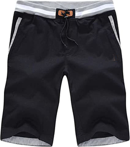 Pantalones Cortos Casuales Cómodos con Cordón para Hombre, Ropa de Verano 2026, Pantalones Deportivos Suaves y Transpirables de Sarga para Hombre - Product Image 5