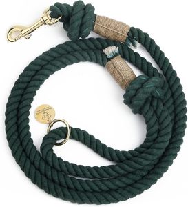 Handmade Rope Dog <b>Leash</b> for Small Dogs – Organic Cotton Braided <b>Pet</b> Lead - Product Image 1