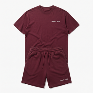 Conjunto de Verano Personalizado de Corte Ajustado para Hombre, Talla Grande, Camiseta Casual de Manga Corta con Cuello Redondo, Pantalones Deportivos Estampados, Conjuntos de Pantalones Cortos para Hombre - Product Image 4