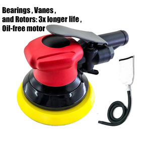 Lijadoras orbitales aleatorias 12.000 RPM 5mm y 3/16 "(5) Lijadora de herramientas de aire de vacío autogenerada para lijadora de aire de coche - Product Image 1