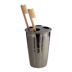 Exclusive Quality <b>Black</b> Nickel Finish Stainless Steel Freestanding Toothbrush Holder <b>Modern</b> <b>Bathroom</b> <b>Accessory</b> Factory Price - Product Image 1