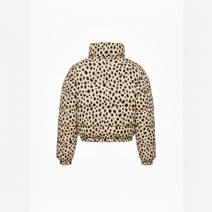 Custom Finished Unisex Streetwear <b>Corduroy</b> Puffer <b>Jacket</b> Winter Hooded Zipper Breathable Thick Warm 100% Polyester 240g OEM - Product Image 2