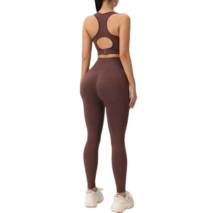 Ensemble de 2 pièces : soutien-gorge de sport et leggings, fabrication professionnelle, design personnalisé imprimé, ensembles de yoga à séchage rapide, haute extensibilité - Product Image 5