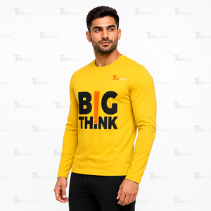 Camisetas Deportivas de Manga Larga para Hombre, Tejido Jersey, Cuello Redondo, Corte Regular, 100% Algodón, Transpirable, Secado Rápido, para Gimnasio - Product Image 2