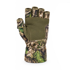 Guantes de tiro de medio dedo con diseño de manopla plegable, agarre antideslizante en la palma y cierre de gancho y bucle para caza y deportes al aire libre - Product Image 6