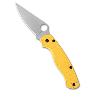 Couteaux pliants en acier inoxydable avec poignée jaune, poignée antidérapante texturée, trou rond pour le pouce, clip de poche pour l'extérieur et la vie quotidienne - Product Image 2