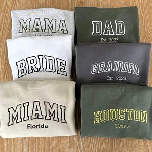 Hoodie brodé personnalisé, créez votre propre design, hoodie personnalisé pour tous, personnalisez le texte sur la manche, ajoutez votre propre texte personnalisé - Product Image 3