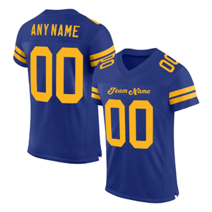 เสื้อฟุตบอลอเมริกันแบบยูนิเซ็กซ์รุ่นใหม่ปี 2026 พิมพ์ลายแบบซับลิเมชั่น ระบายอากาศได้ดี ไซส์พลัส พร้อมปักชื่อและหมายเลข แขนสั้น สีแดงน้ำเงิน - Product Image 5