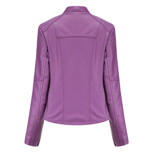 Custom Wholesale PU Leather Motorcycle <b>Jacket</b> OEM ODM Unisex Biker <b>Racer</b> Leather <b>Jacket</b> Manufacturer Low MOQ And Factory Rates - Product Image 2