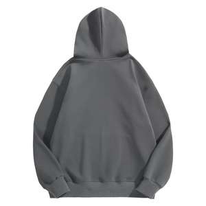 Custom Unisex Hoodies Pullover Cotton Fleece 500Gsm Heavyweight Hoodie No Drawstring <b>Vintage</b> Oversized Men's Hoodies <b>Sweatshirts</b> - Product Image 2