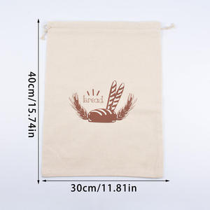 Sac à pain en jute écologique avec doublure en coton pour le stockage et le transport du pain frais - Product Image 3