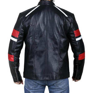 Veste bomber en cuir d'agneau 100% authentique de qualité supérieure pour hommes, style streetwear, veste d'hiver, couleurs et logo personnalisables - Product Image 2