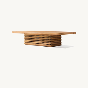 Mesa de Centro Moderna de Madera de Teca para Exteriores, Mesa de Patio de Madera, Muebles de Jardín de Lujo para Resorts, Mesa Central de Madera Sólida - Product Image 2