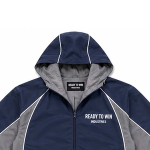 ชุดวอร์ม Ready To Win Industries สีกรมท่า-เทา แขนยาว มีซิป ฮู้ด สปอร์ต โพลีเอสเตอร์ สำหรับผู้ใหญ่ ใส่ได้ทั้งชายและหญิง ฤดูใบไม้ร่วง - Product Image 2