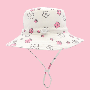 Sombrero de Sol para Niños Personalizado al por Mayor, Ajustable, con Protección UV, Sombrero de Verano con Cordón, Sombrero de Ala Ancha para Niños - Product Image 1