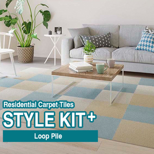 Style Kit Plus [Loop] Alfombra de fibra sintética Sangetsu para uso residencial (13 colores / 8 mm de grosor / 40×40 cm / Pelo en bucle) - Product Image 1