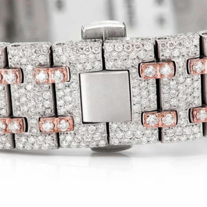 Reloj Automático de Lujo con Incrustaciones de Moissanita, Esfera Multicolor de Acero Inoxidable, Cristal de Zafiro, Resistente al Agua, Proveedor de Relojes de Pulsera - Product Image 4