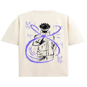 Camisetas informales con logotipo personalizado para hombre, camiseta teñida lisa de manga corta con cuello redondo y relieve de gran tamaño - Product Image 2