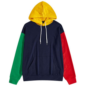 ผู้ผลิตเสื้อผ้ากีฬาแบบ OEM จำนวนมาก ตัดเย็บเสื้อผ้าสตรีทแวร์ ดีไซน์ใหม่ เสื้อฮู้ดและกางเกงพิมพ์ลายกราฟิกสีสันตัดกัน - Product Image 1