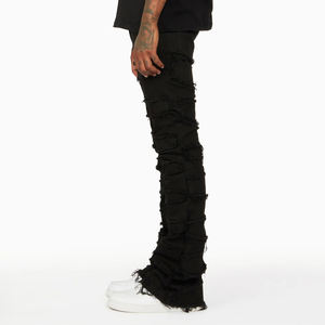 Pantalones Vaqueros de Mezclilla para Hombre, Estilo Vintage, de Alta Calidad, Cómodos, Casuales, para Uso en Exteriores, Personalizables, de Cintura Media - Product Image 4