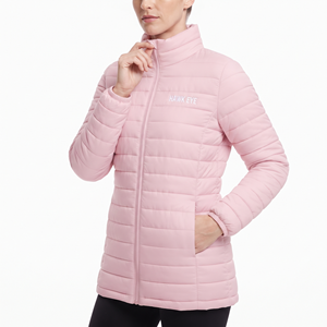 Manteau d'hiver matelassé chaud pour femme, vente en gros, veste respirante à manches longues, isolée, personnalisable, décontractée et tendance - Product Image 3